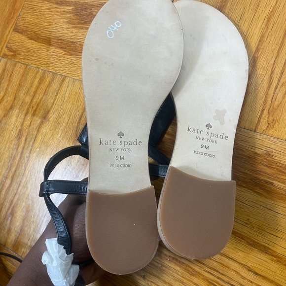 ❇️ NEW Kate Spade Sabrosa black bead sandals size 9M - Picture 4 of 5